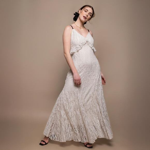 Steve Madden Polka Dot Lace Maxi Dress - Picture 3 of 3